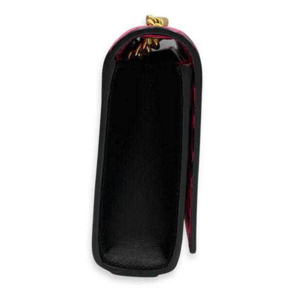 Kate Monogramme Leopard Print Pink Crossbody Bag in Calfskin, Gold hardware - Image 4