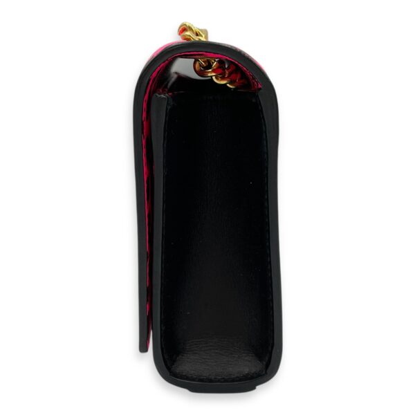 Kate Monogramme Leopard Print Pink Crossbody Bag in Calfskin, Gold hardware - Image 5