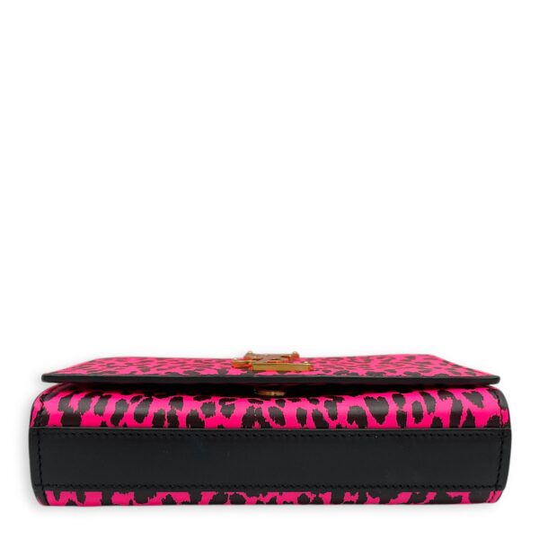 Kate Monogramme Leopard Print Pink Crossbody Bag in Calfskin, Gold hardware - Image 6