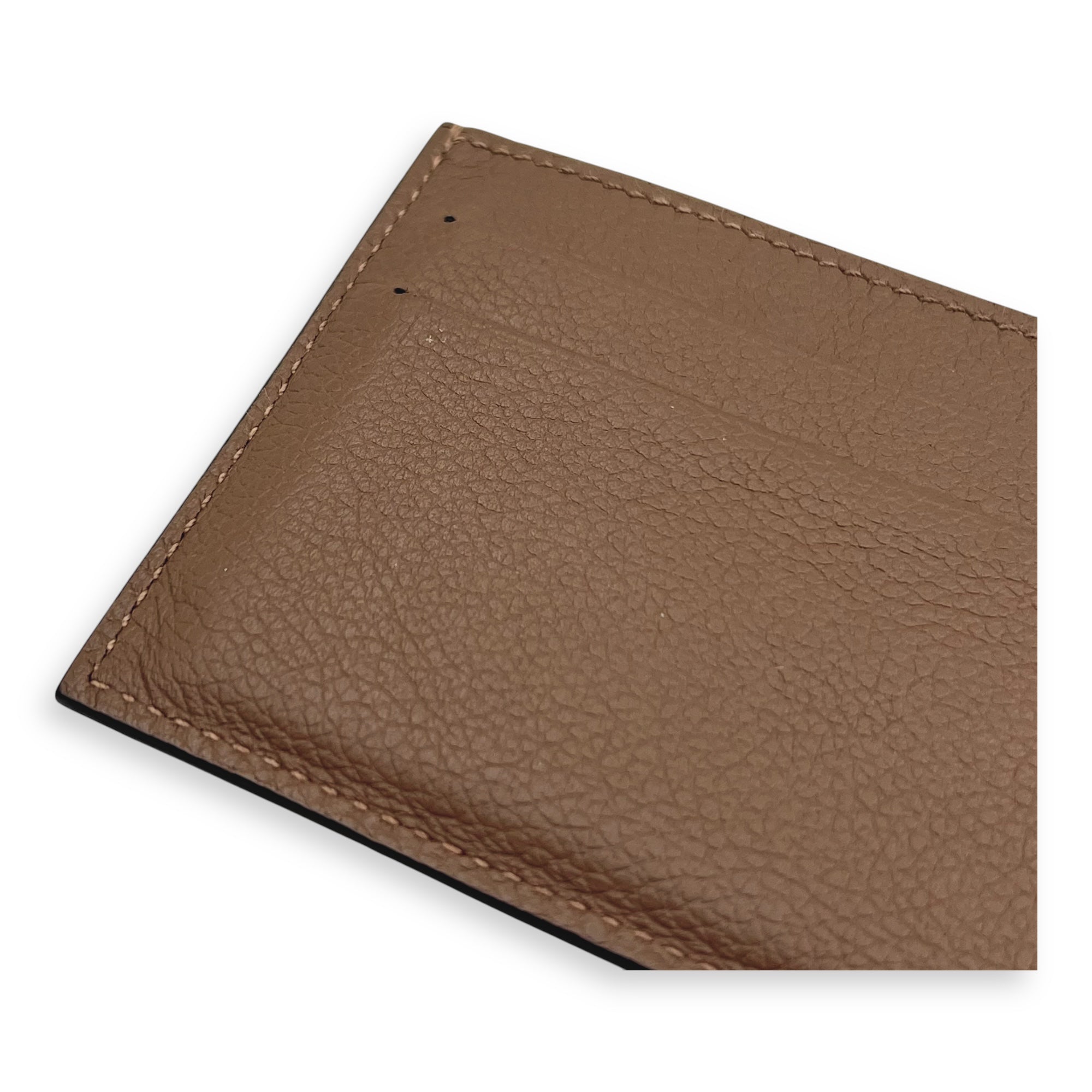 Evercolor Twill Card holder Brown Card Holder in Calfskin - Image 8