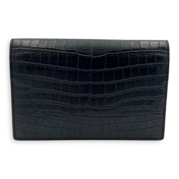 Kate Tassel Black Crossbody Bag in Calfskin, Silver hardware - Image 3