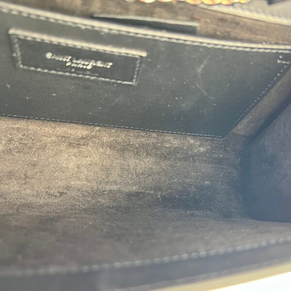 Kate Crossbody Bag Black in Calfskin, Silver hardware - Image 15