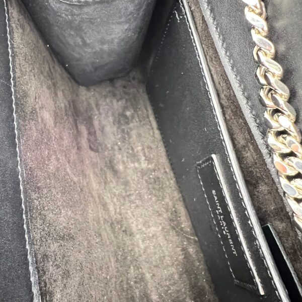 Kate Crossbody Bag Black in Calfskin, Silver hardware - Image 16