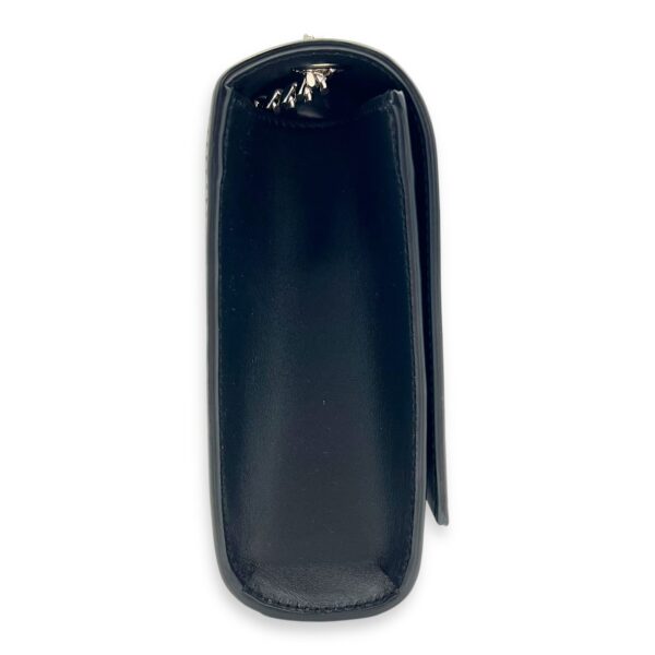 Kate Crossbody Bag Black in Calfskin, Silver hardware - Image 4