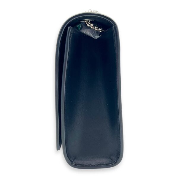 Kate Crossbody Bag Black in Calfskin, Silver hardware - Image 5