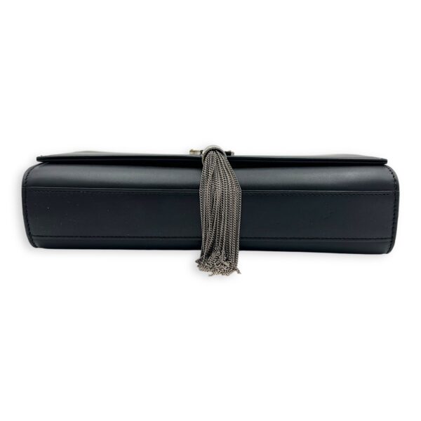 Kate Crossbody Bag Black in Calfskin, Silver hardware - Image 6