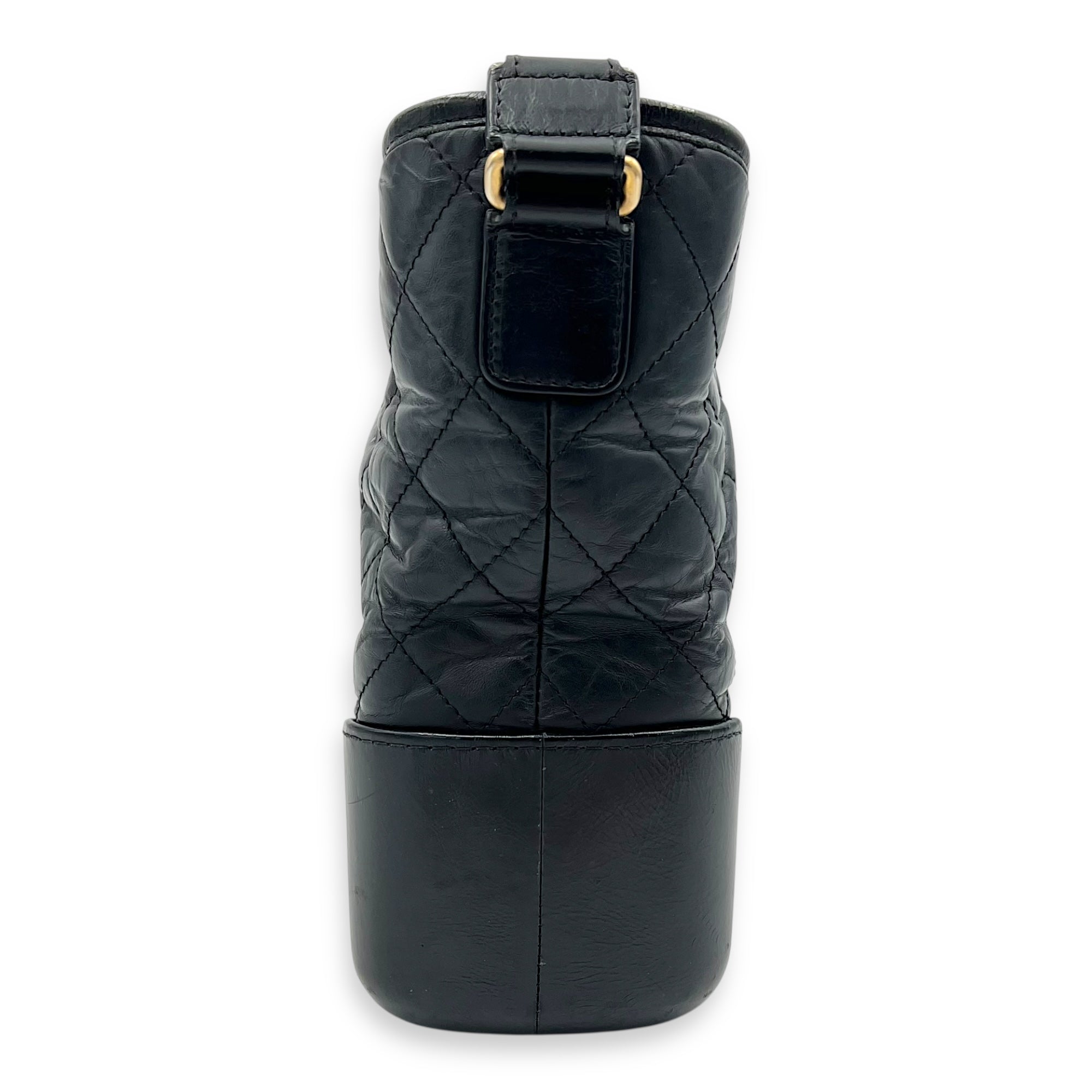 Gabrielle Medium Black Crossbody Bag in Calfskin, Mixed hardware - Image 5