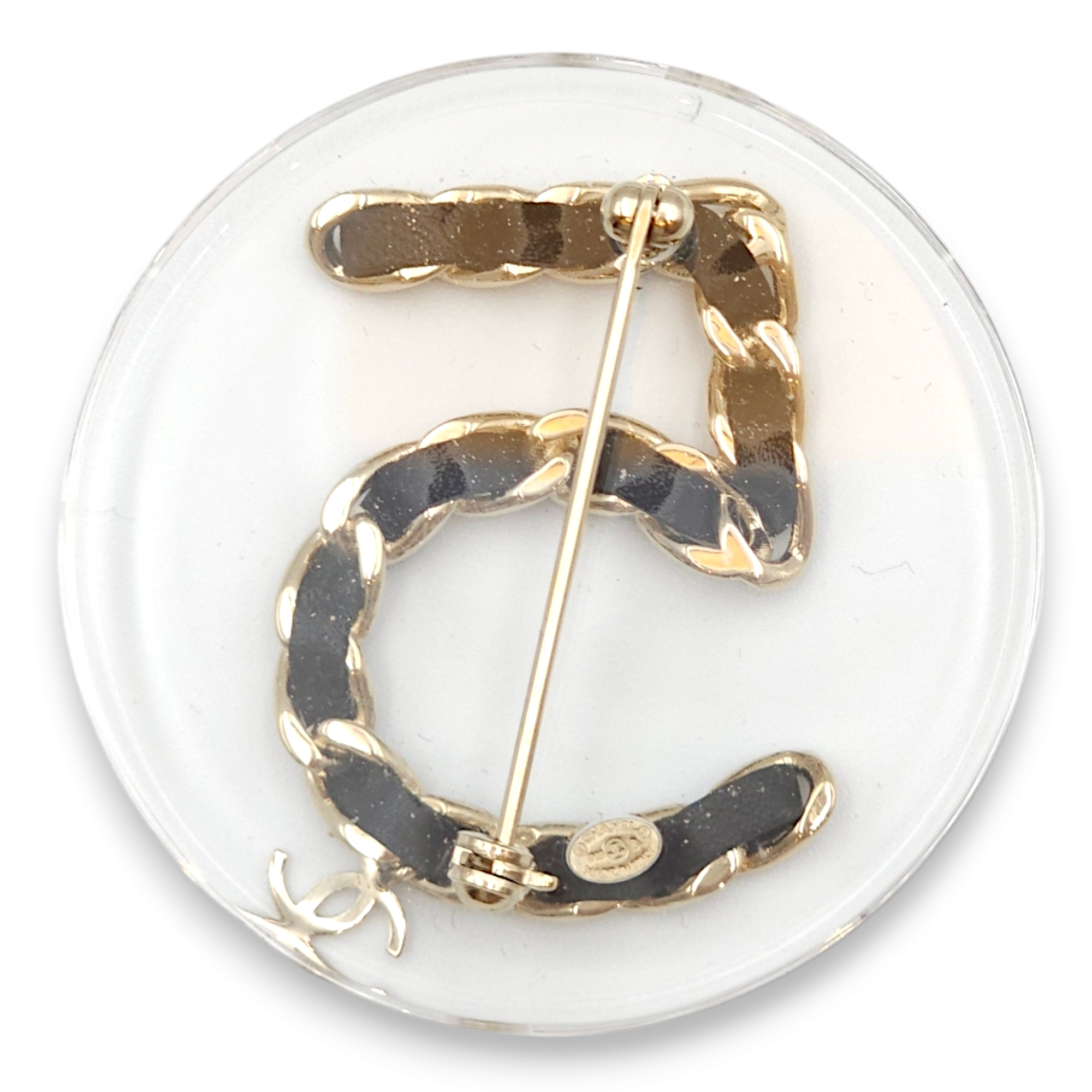 CC No. 5 Black Costume Jewellery in Lambskin, Gold hardware - Image 3