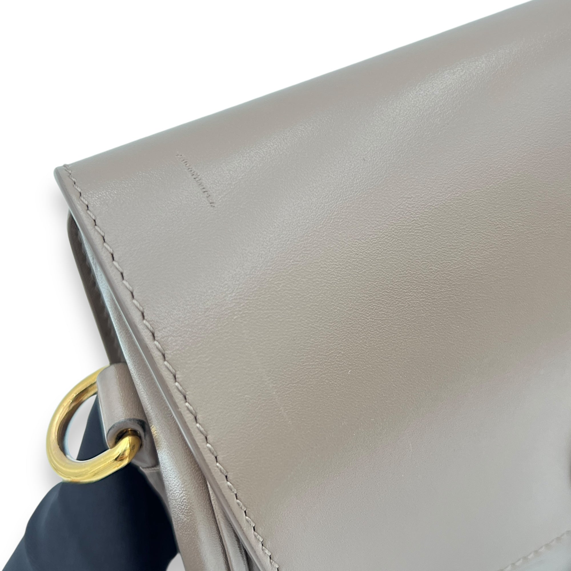 Bobby Crossbody Bag Brown in Calfskin, Gold hardware - Image 9