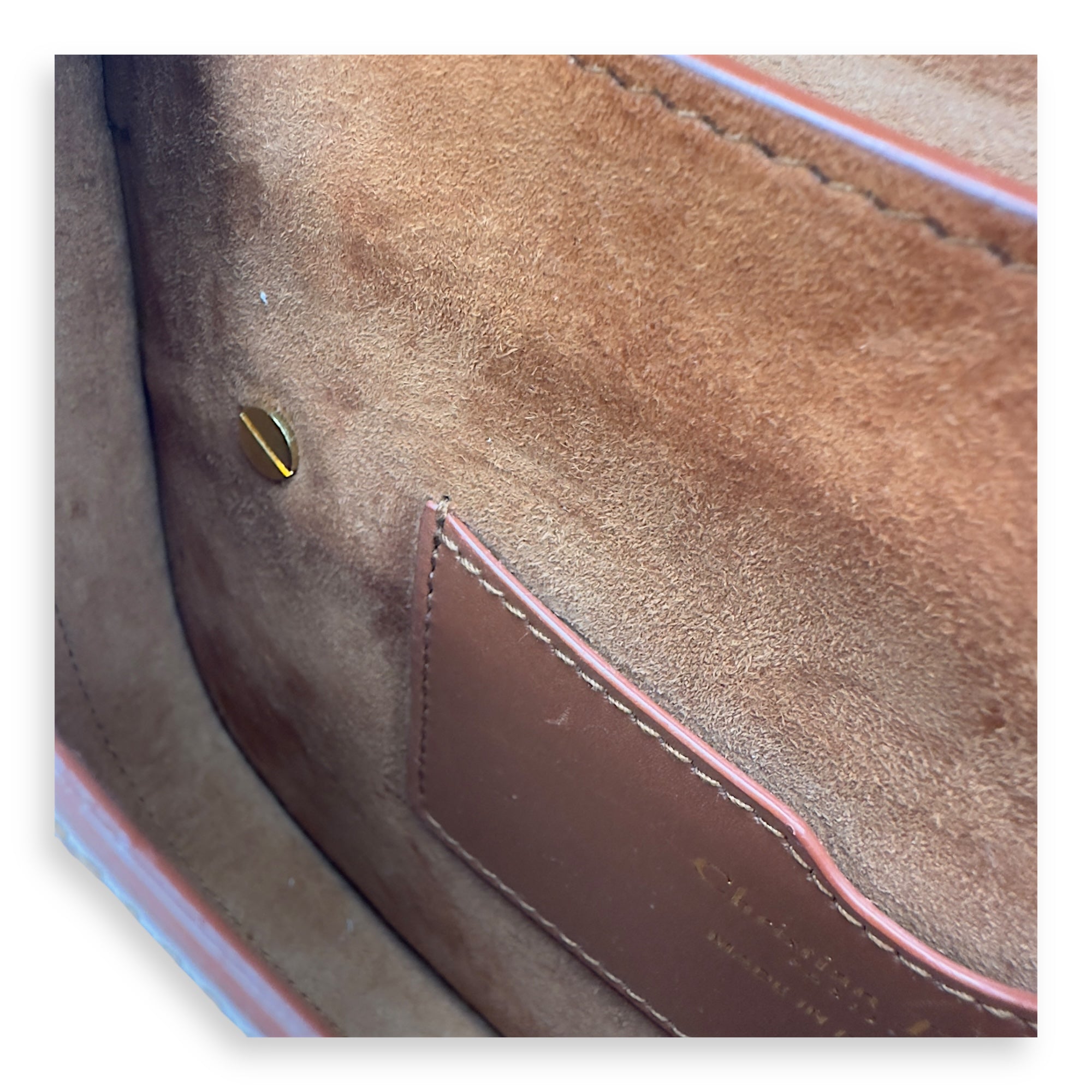 Bobby Shoulder Bag Brown in Calfskin, Gold hardware - Image 10