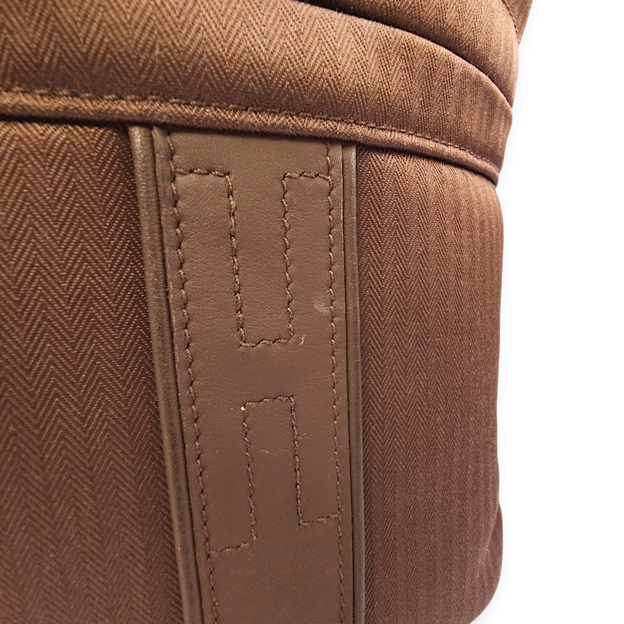 Acapulco Vanity Chocolate in Toile, Palladium hardware - Image 11