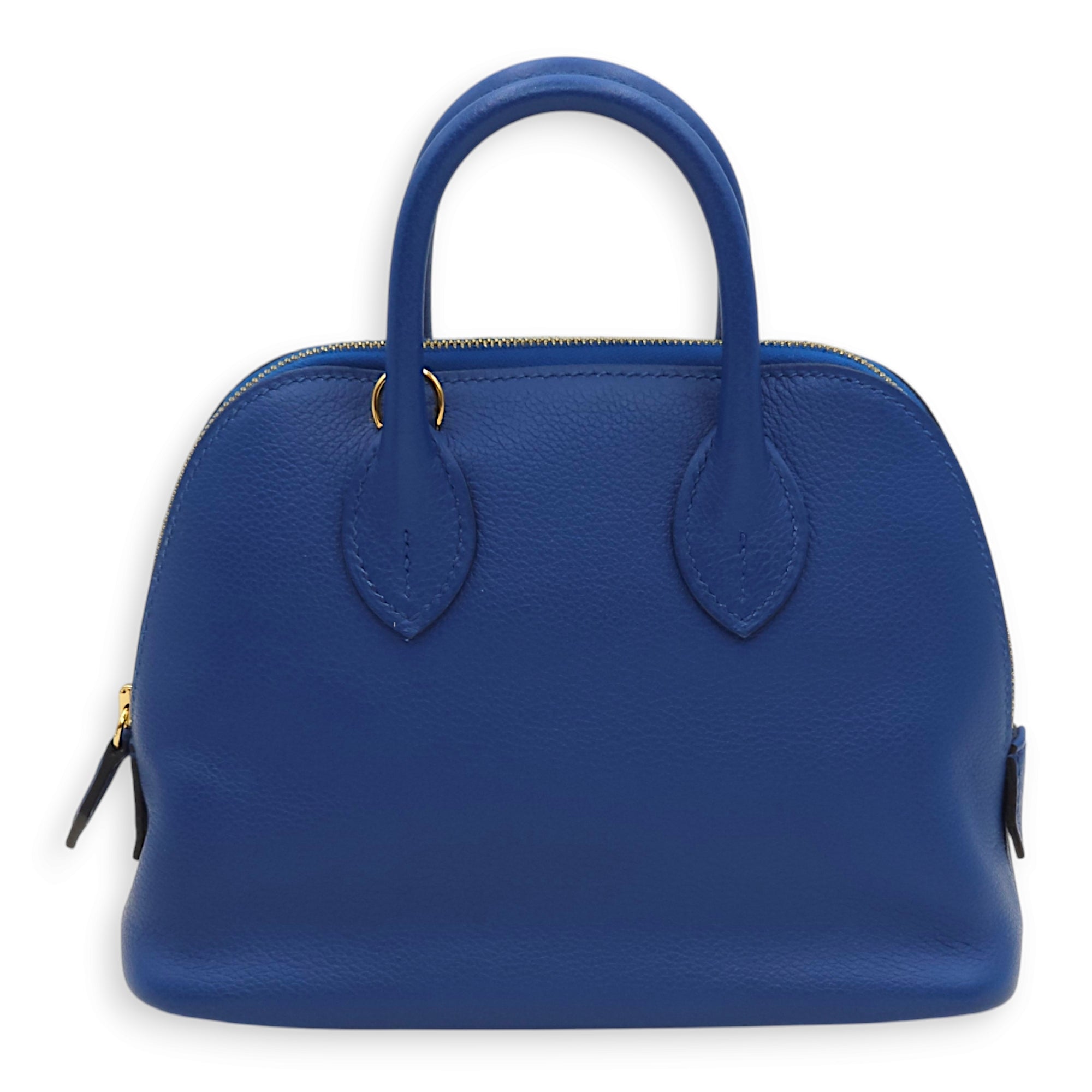 Bolide Blue France/Blue Sapphire in Evercolor, Gold hardware