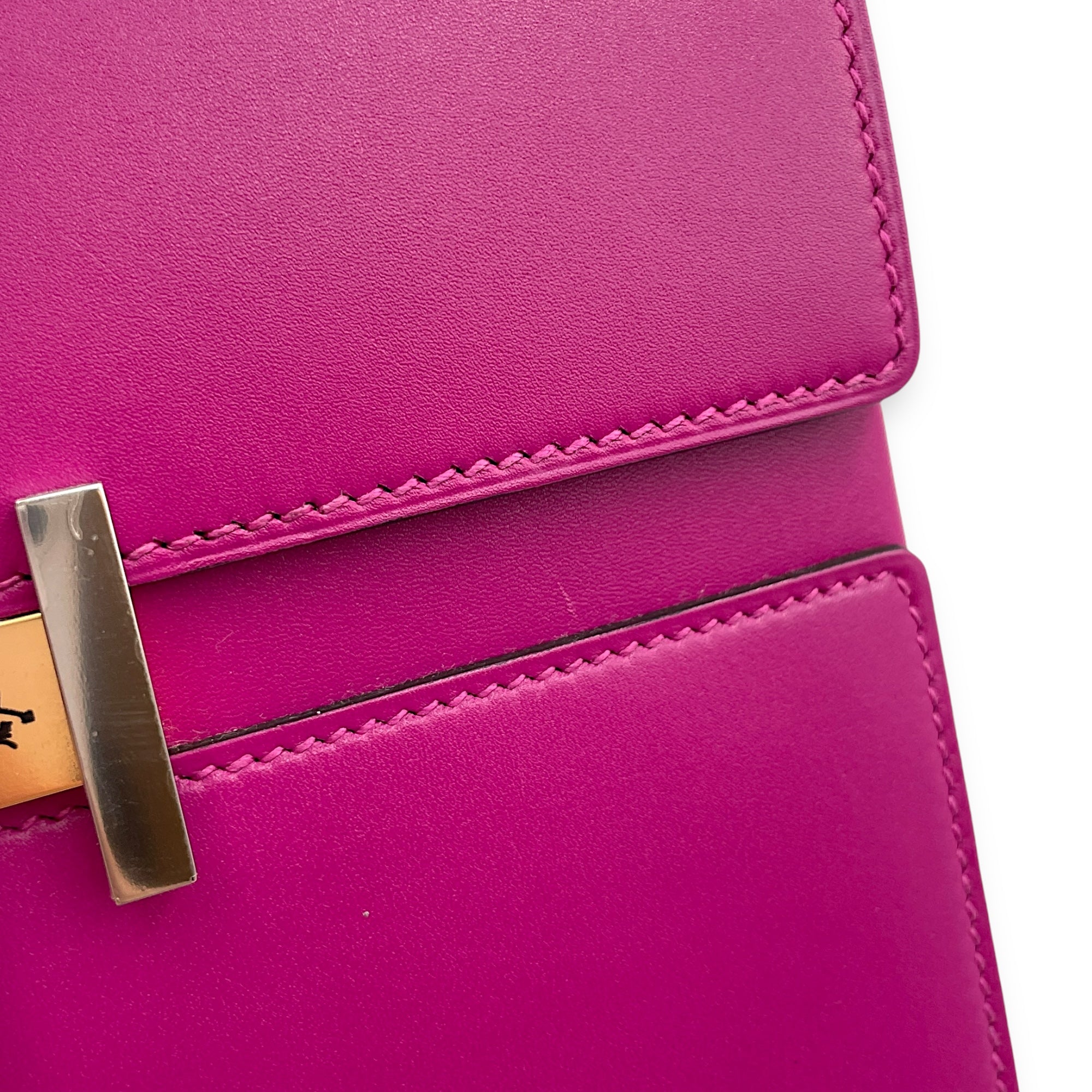 Cinhetic Box Rose Pourpre in Tadelakt, Permabrass & Palladium hardware - Image 8