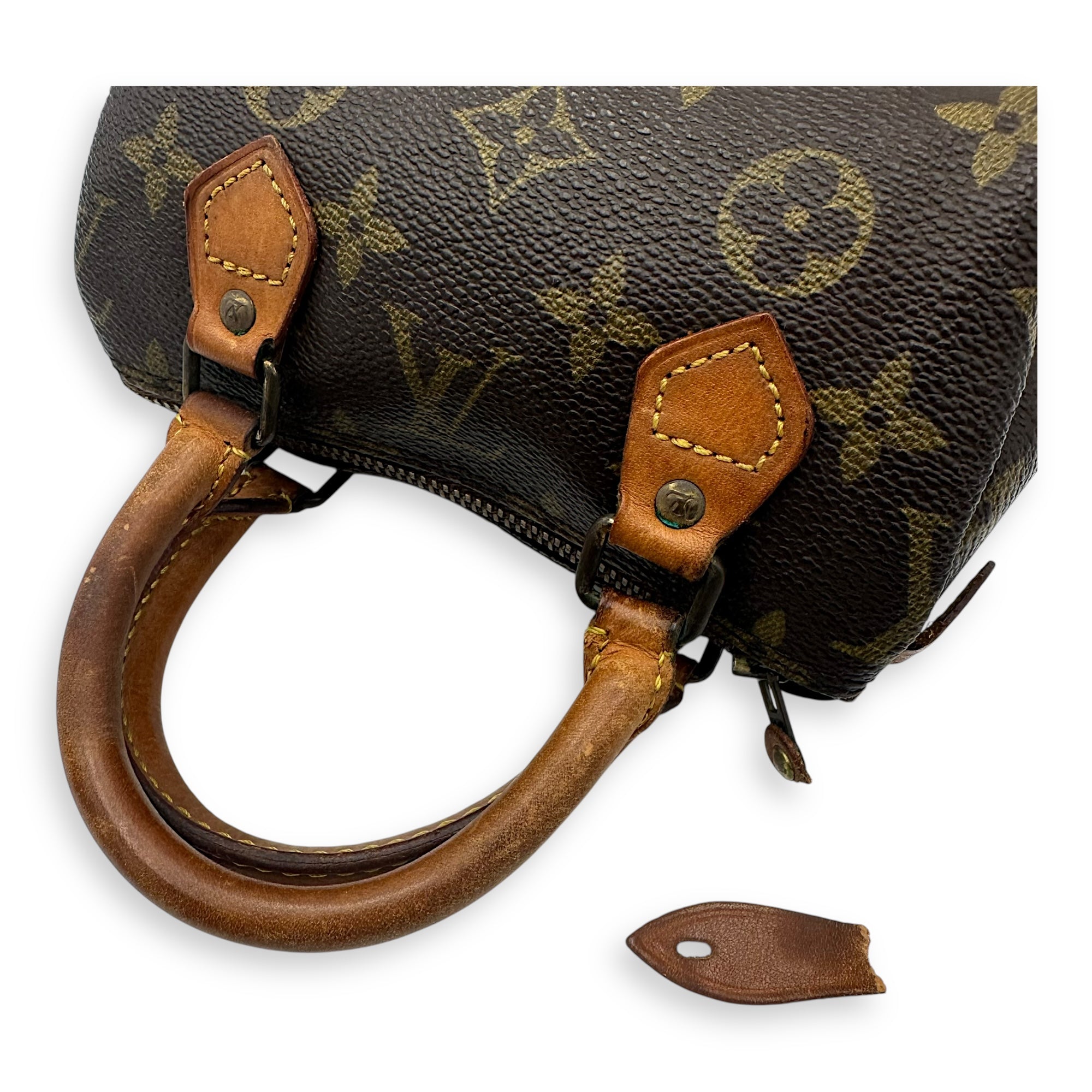 Speedy Top Handle Bag Brown in Monogram Coated Canvas, Gold hardware - Image 9