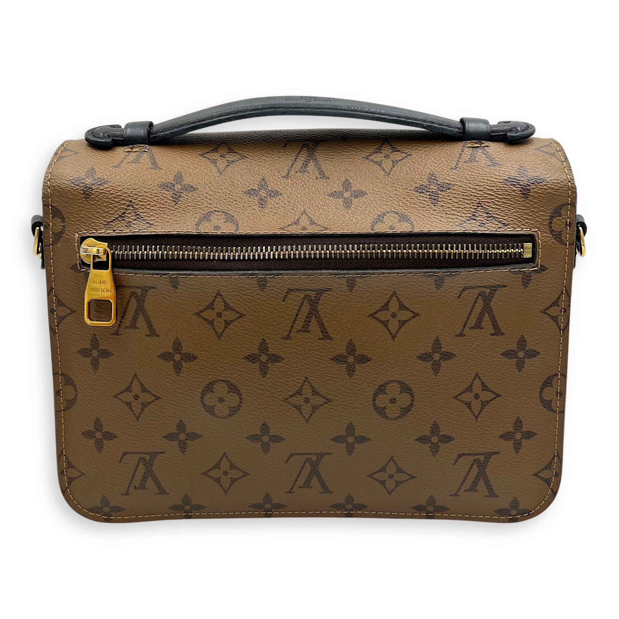 Metis Crossbody Bag Brown in Monogram Coated Canvas, Gold hardware - Image 3
