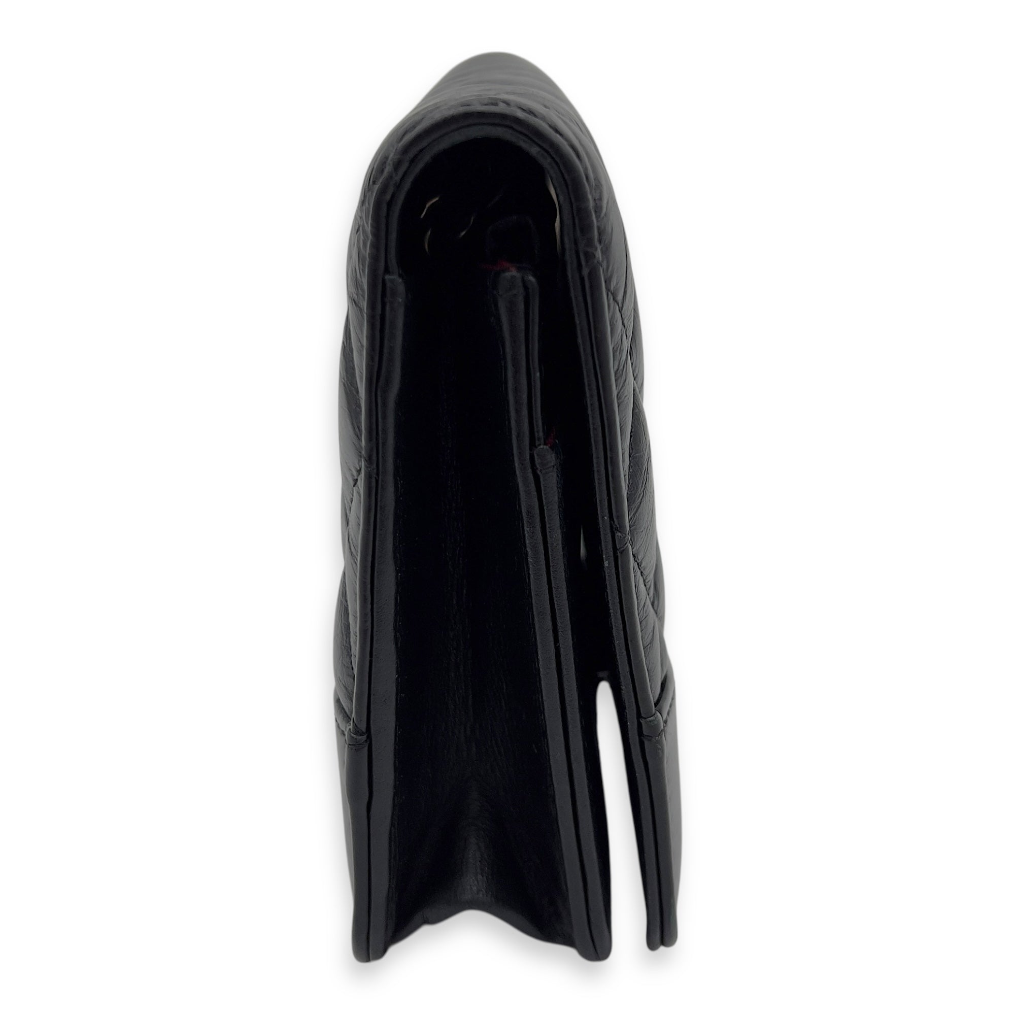 Gabrielle Wallet On Chain Black in Calfskin, Gold hardware - Image 4