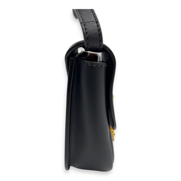 Kaia Crossbody Bag Black in Calfskin, Gold hardware - Image 6