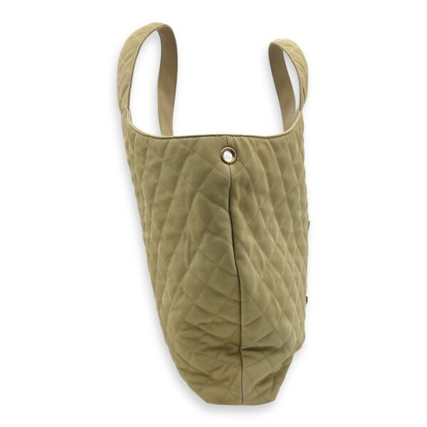 ICare Tote Bag Beige in Nubuck suede, Gold hardware - Image 4