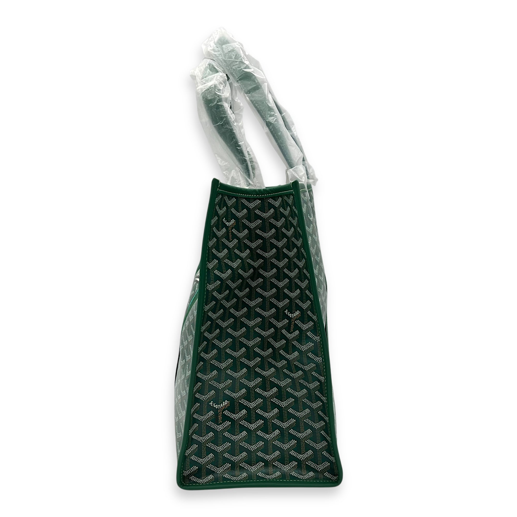 Villette Tote Bag Green in Coated Canvas - Image 5