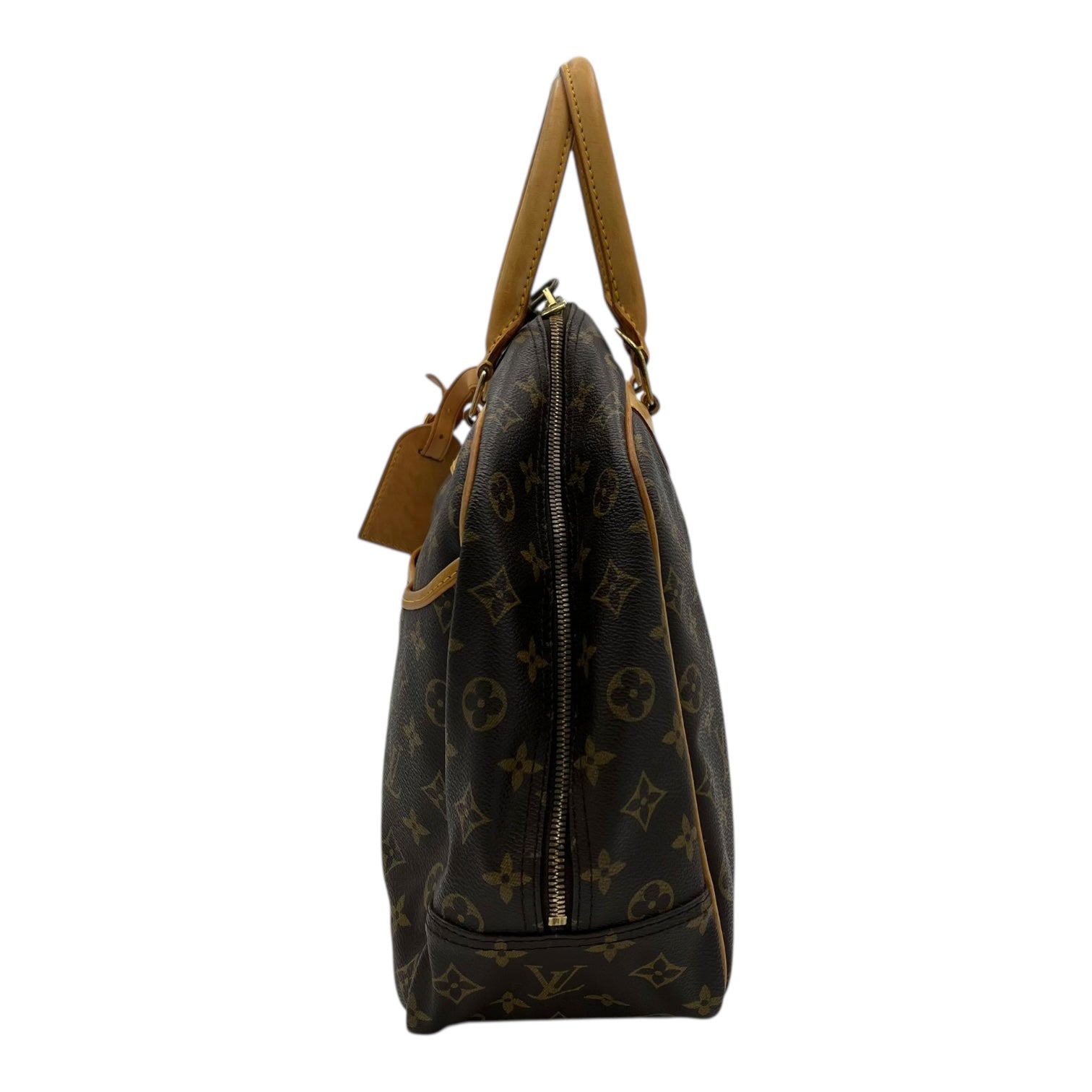 Deauville Top Handle Bag Brown in Monogram Coated Canvas, Gold hardware - Image 5
