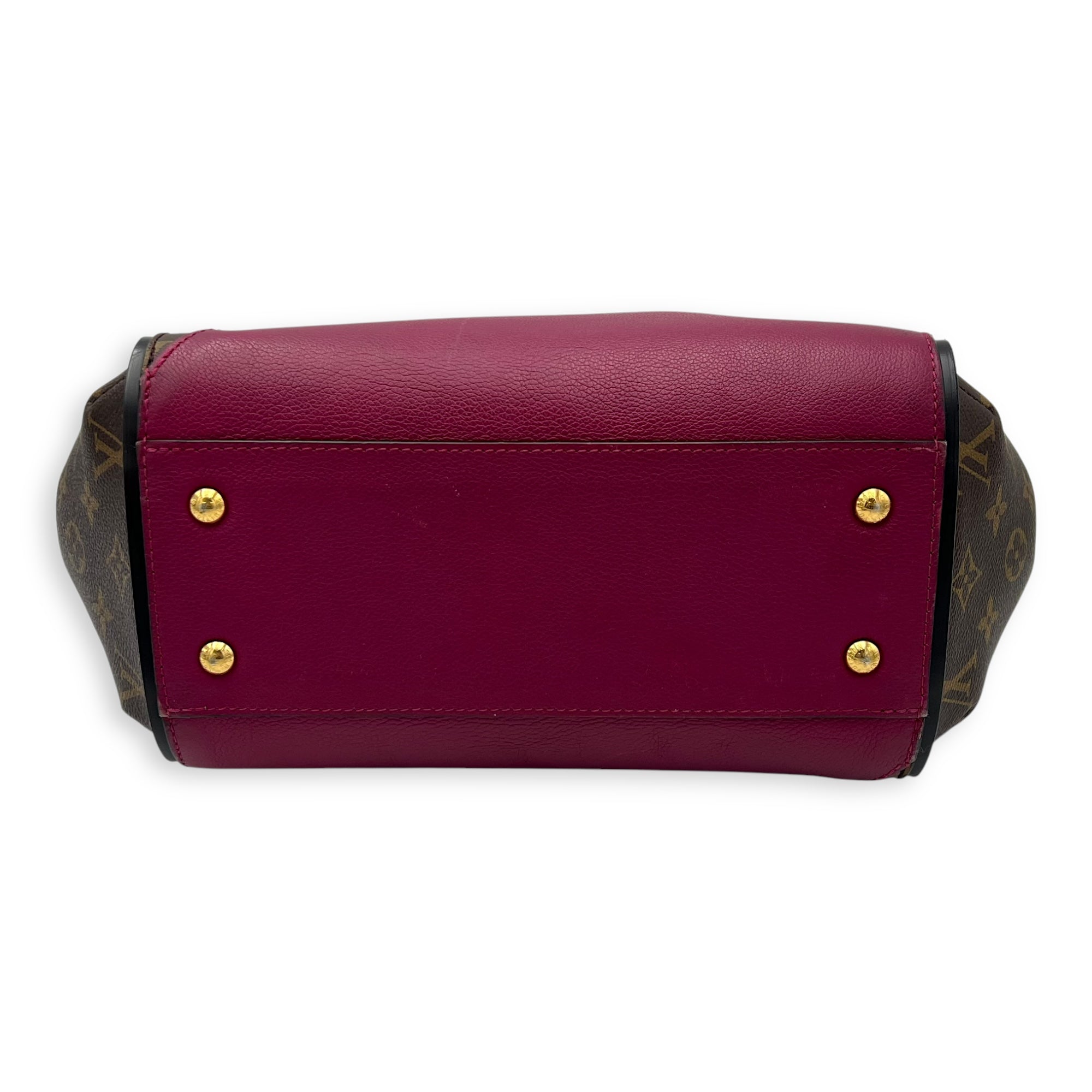 Kimono Top Handle Bag MM Brown in Monogram Coated Canvas, Gold hardware - Image 6