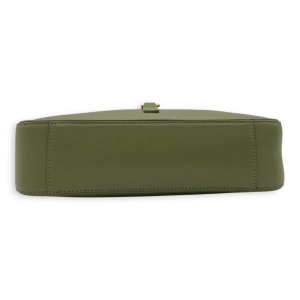 Le 5 A 7 Shoulder Bag Green in Calfskin, Gold hardware - Image 6