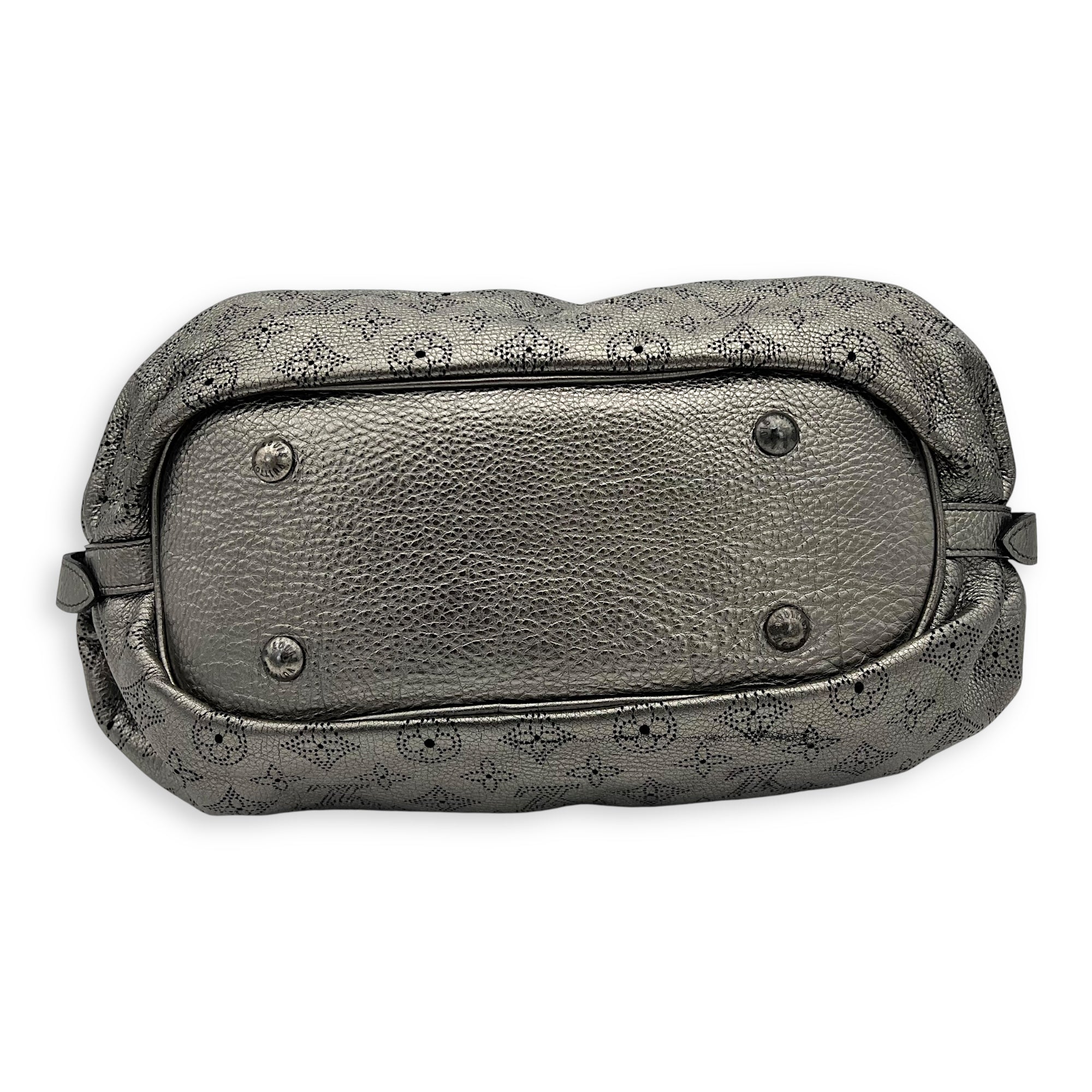 Mahina Shoulder Bag Silver in Calfskin, Silver hardware - Image 6