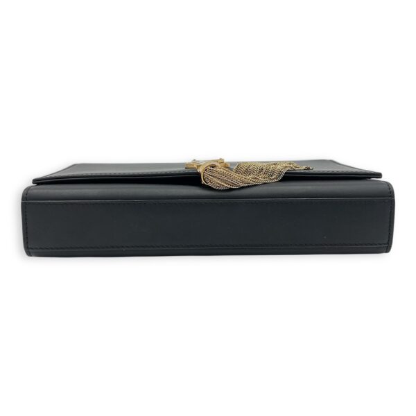 Kate Crossbody Bag Black in Calfskin, Gold hardware - Image 6