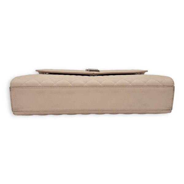 Envelope Shoulder Bag Large Pink in Caviar Leather, Silver hardware - Image 6