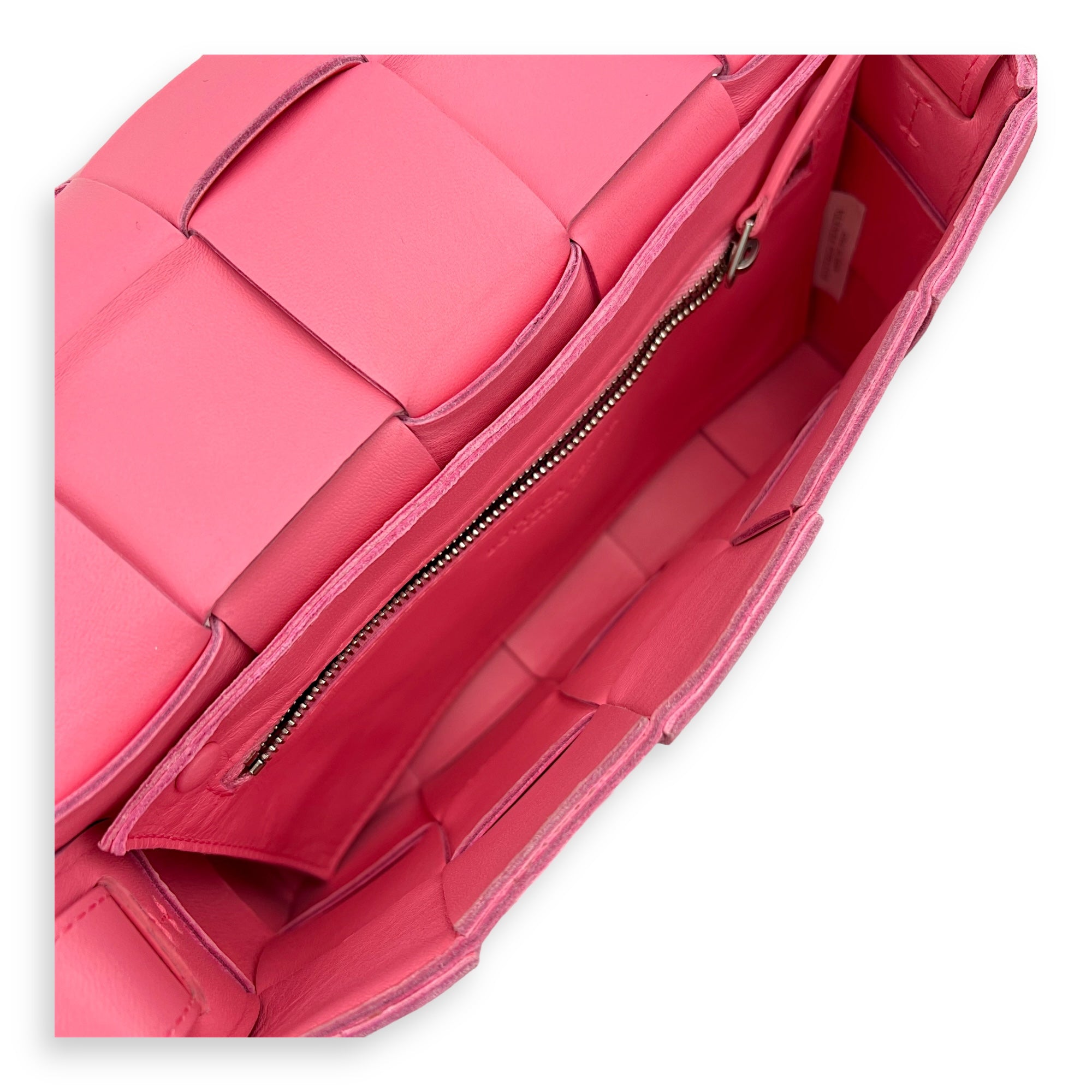 Cassette Pink Crossbody Bag in Lambskin - Image 7