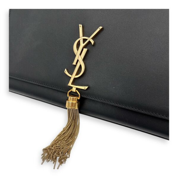 Kate Crossbody Bag Black in Calfskin, Gold hardware - Image 7