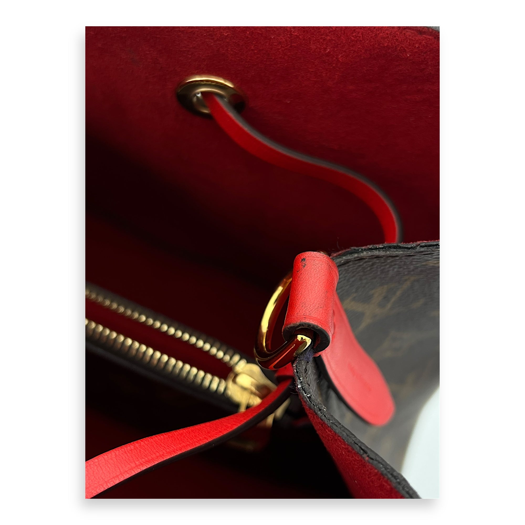 NeoNoe Crossbody Bag Brown in Monogram Coated Canvas, Gold hardware - Image 8