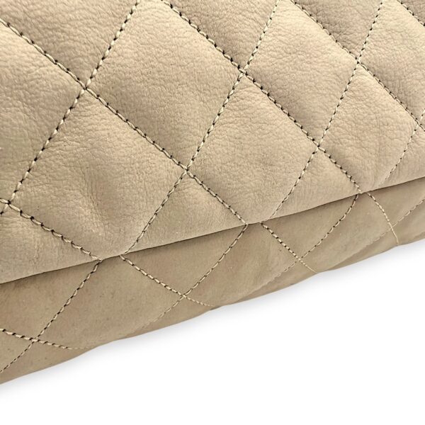 ICare Tote Bag Beige in Nubuck suede, Gold hardware - Image 35