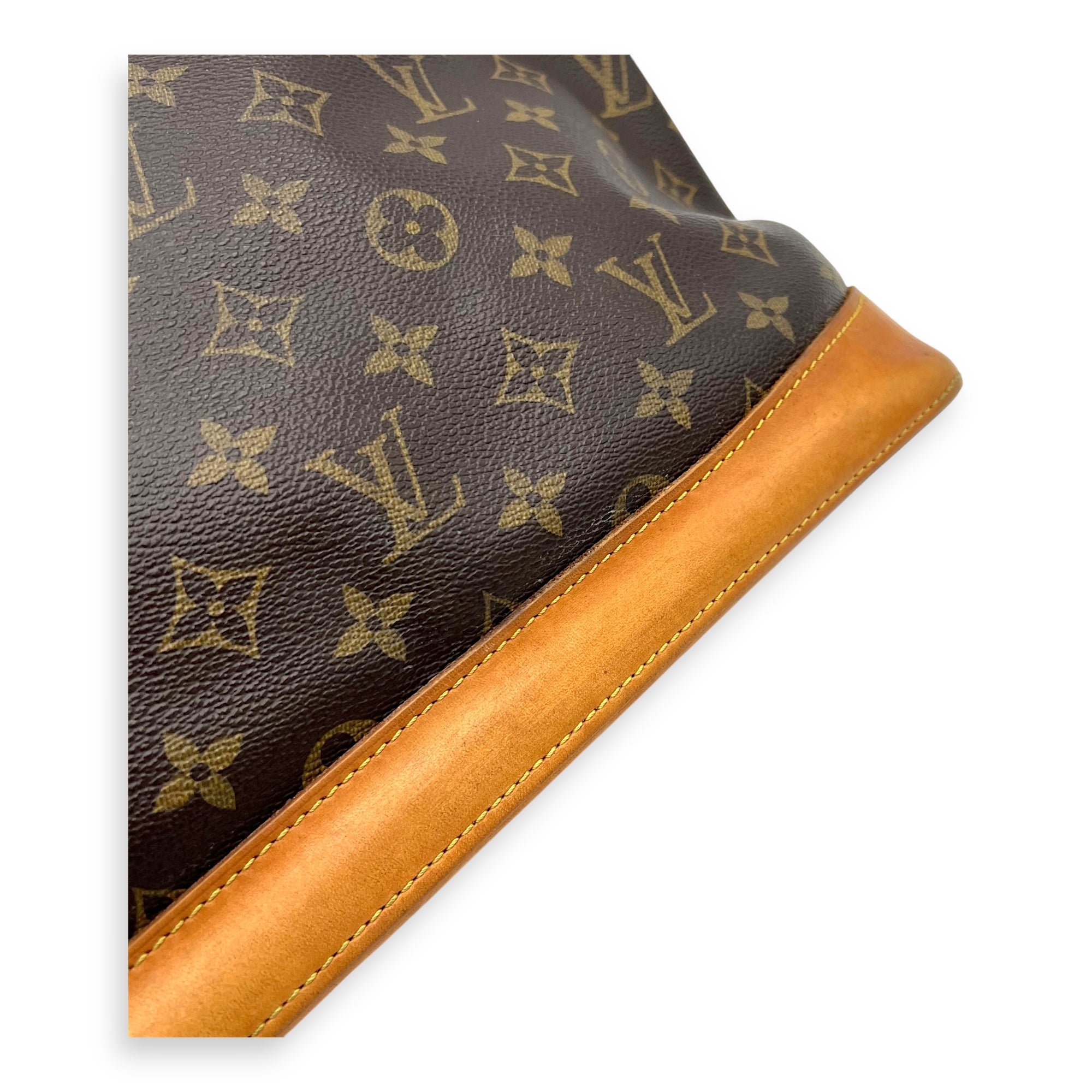 Lockit Brown Top Handle Bag in Monogram Coated Canvas, Gold hardware - Image 11