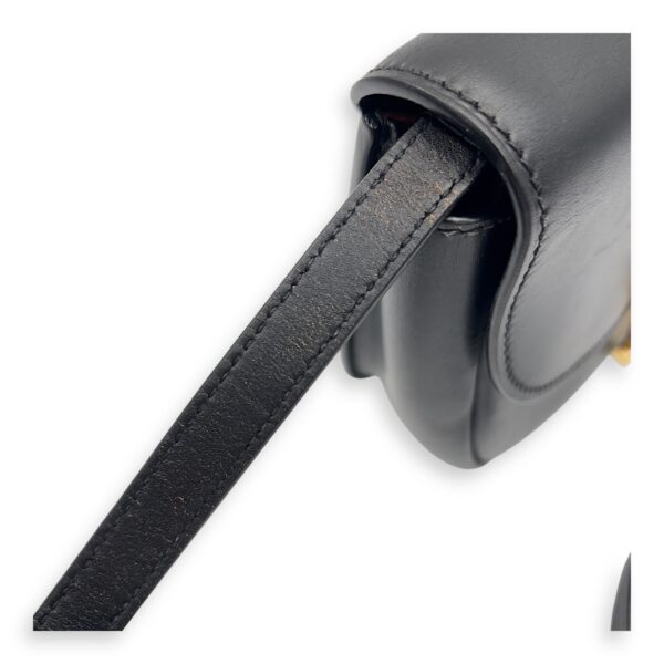 Kaia Crossbody Bag Black in Calfskin, Gold hardware - Image 11