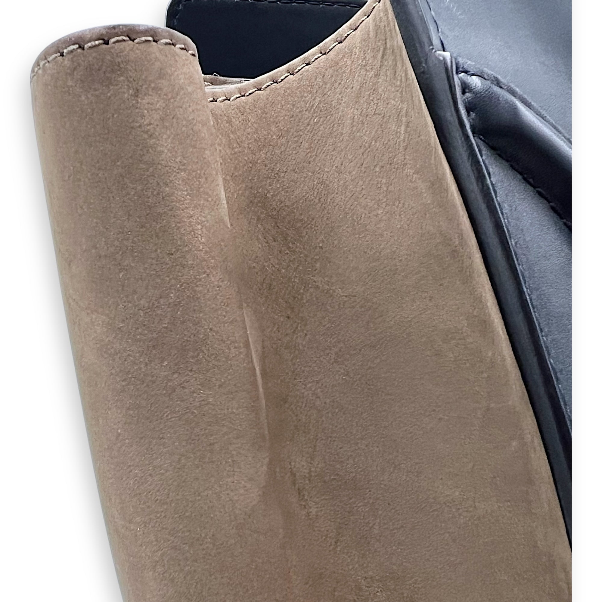 Luggage Mini Multi-colour Top Handle Bag in Suede Leather, Gold hardware - Image 14