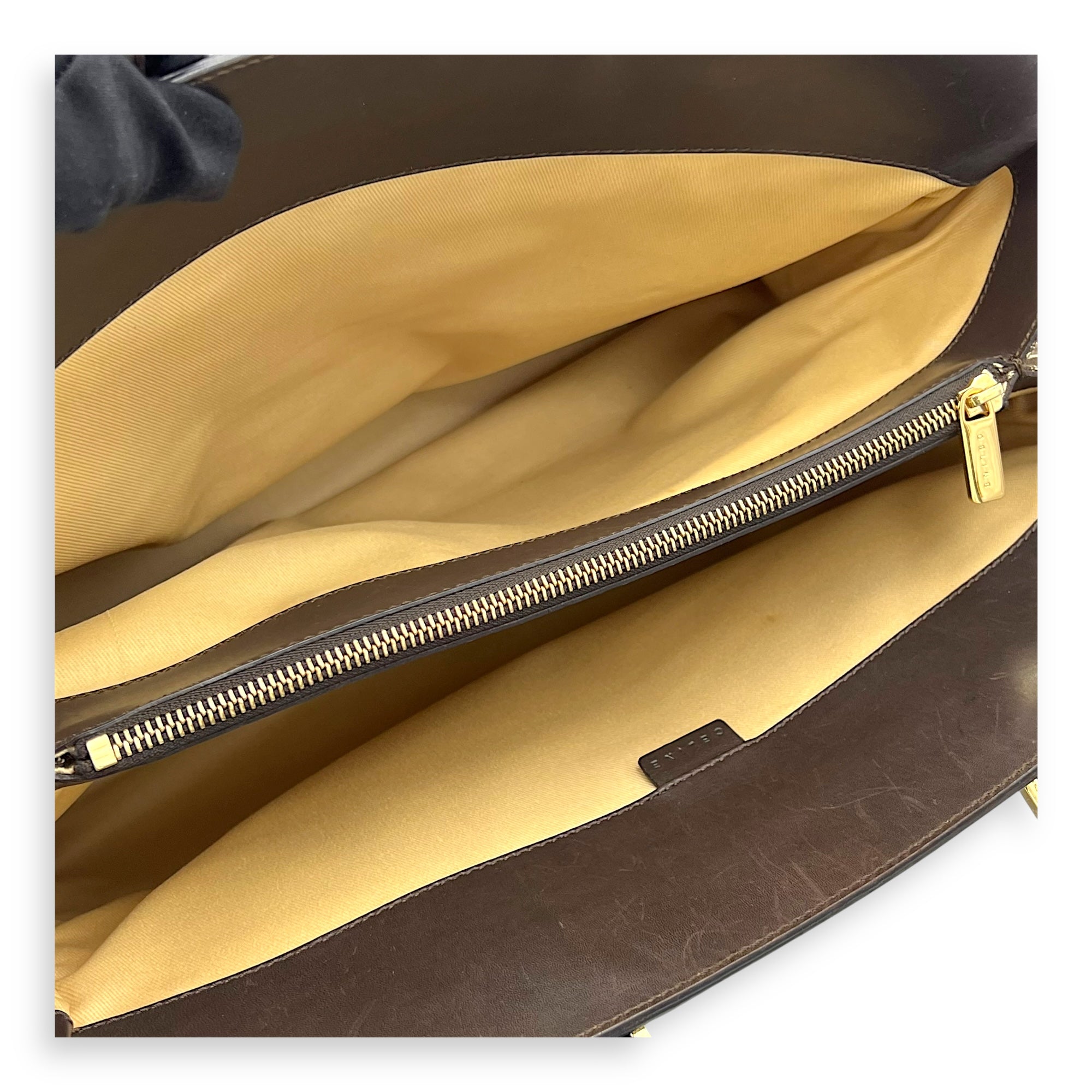 Macadam Brown Tote Bag in Canvas, Gold hardware - Image 12