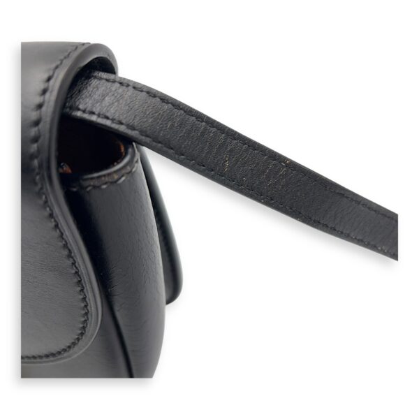 Kaia Crossbody Bag Black in Calfskin, Gold hardware - Image 10