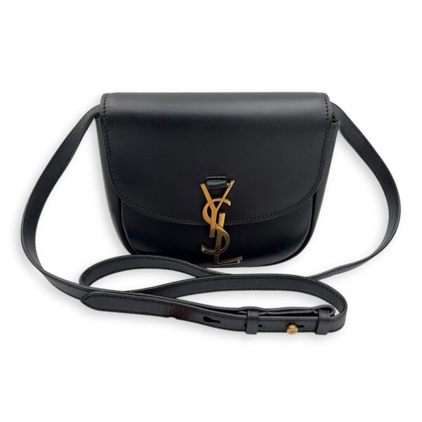 Kaia Crossbody Bag Black in Calfskin, Gold hardware - Image 13