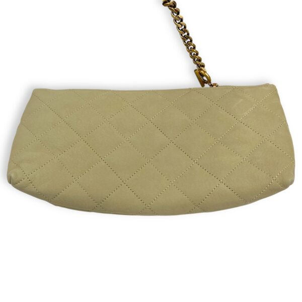 ICare Tote Bag Beige in Nubuck suede, Gold hardware - Image 40