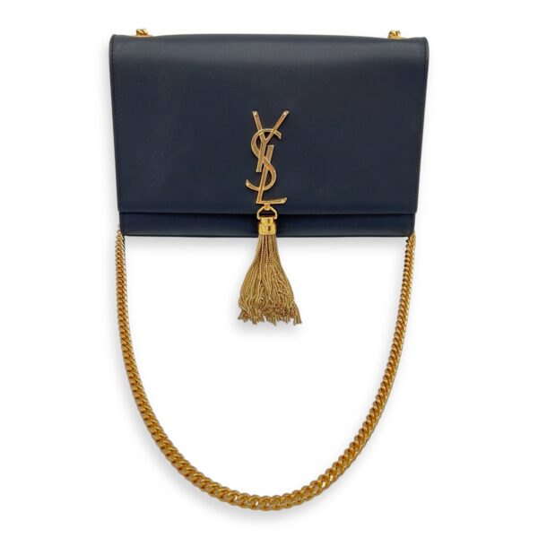 Kate Crossbody Bag Black in Calfskin, Gold hardware - Image 12