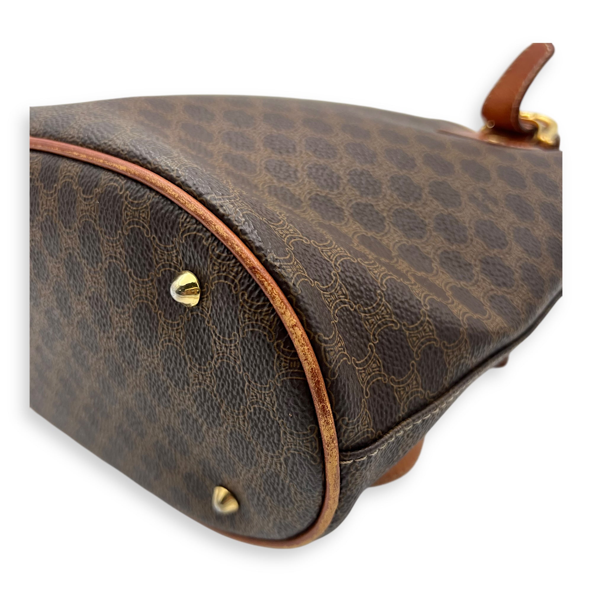 Macadam Shoulder Bag Brown in Coated Canvas, Gold hardware - Image 16