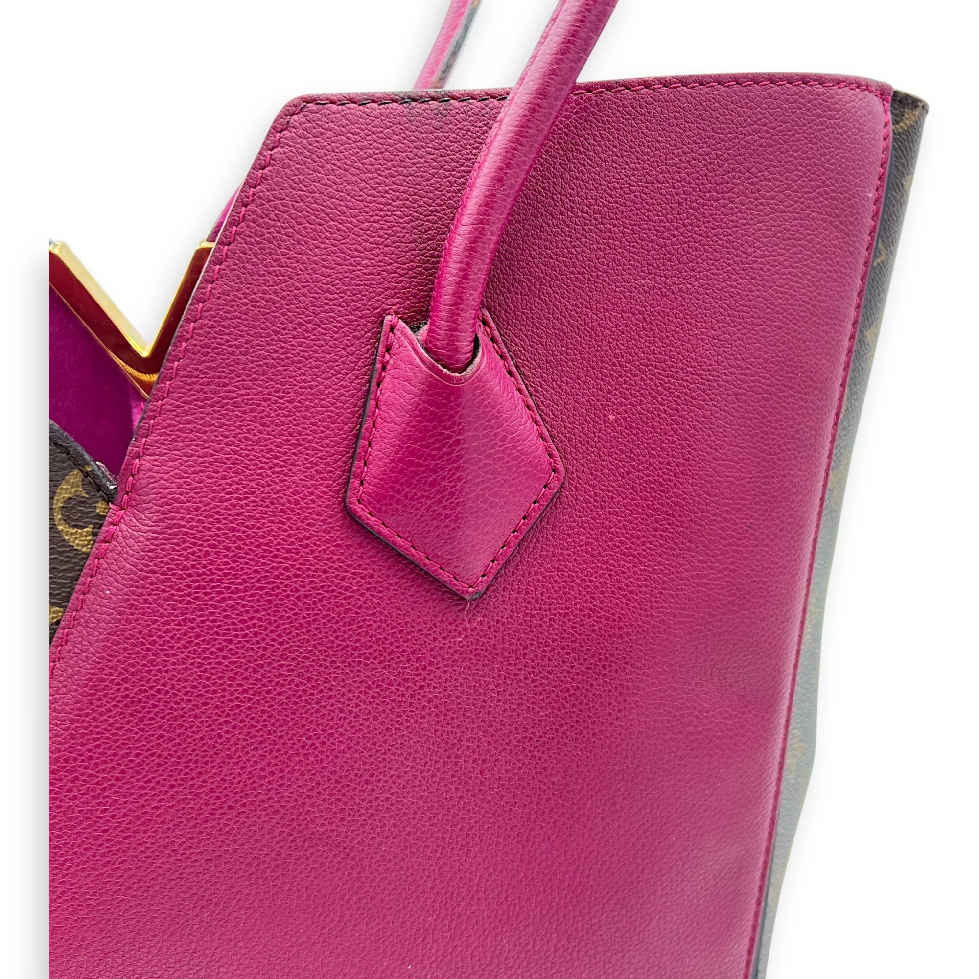 Kimono Top Handle Bag MM Brown in Monogram Coated Canvas, Gold hardware - Image 20