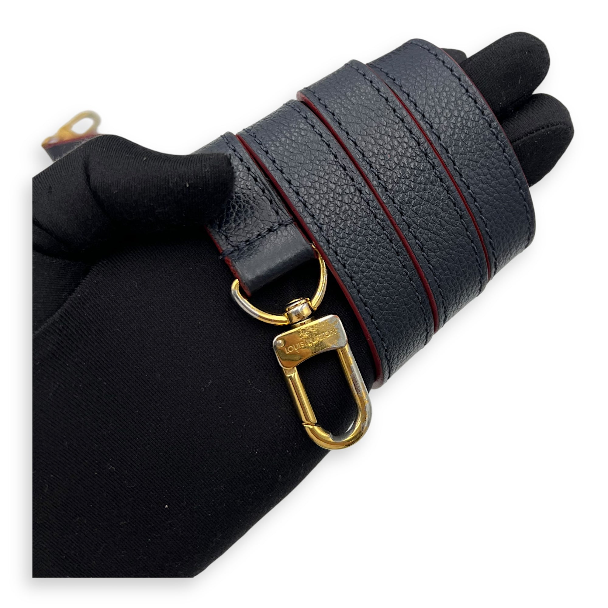 Speedy Top Handle Bag Blue in Empreinte Leather, Gold hardware - Image 28