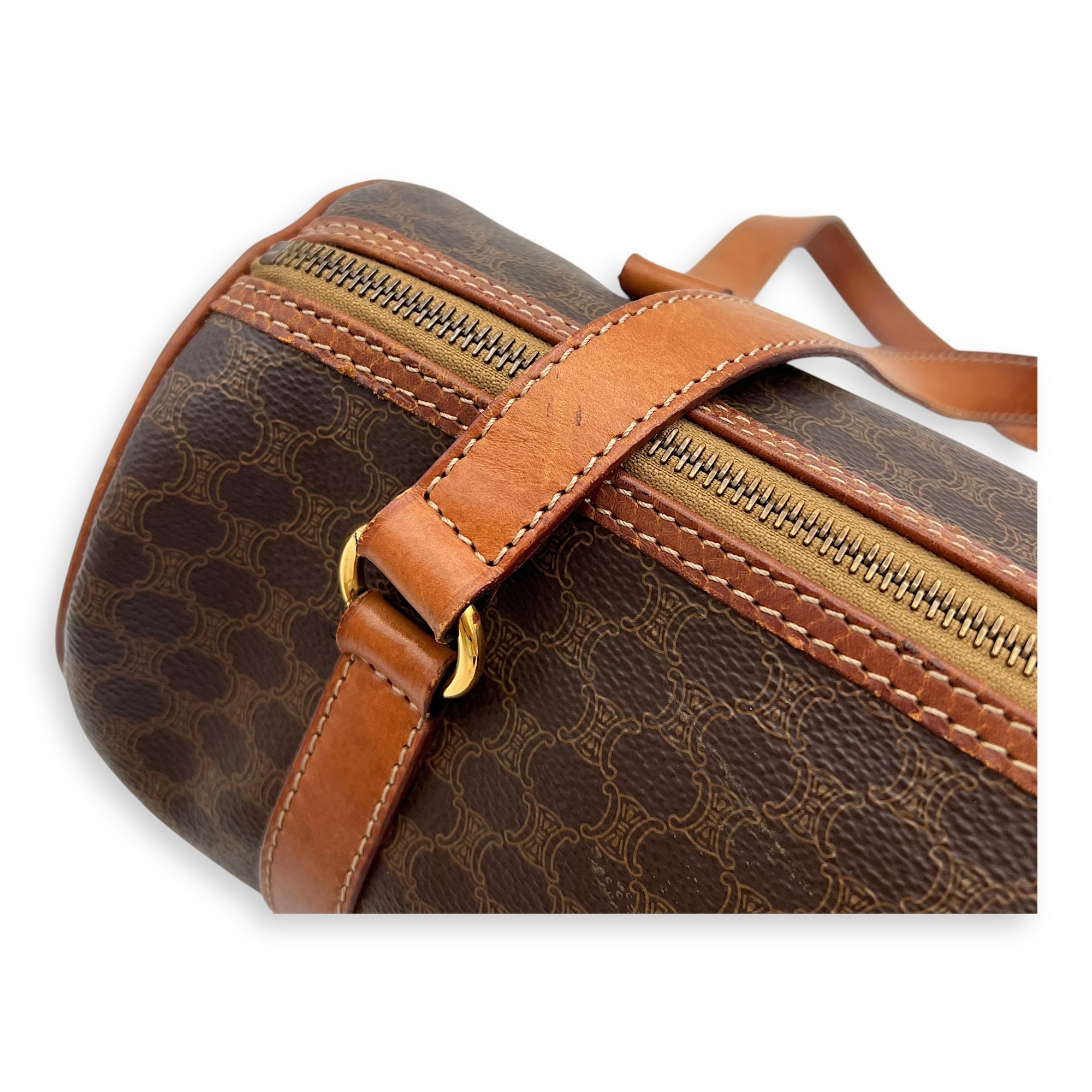Macadam Shoulder Bag Brown in Coated Canvas, Gold hardware - Image 15