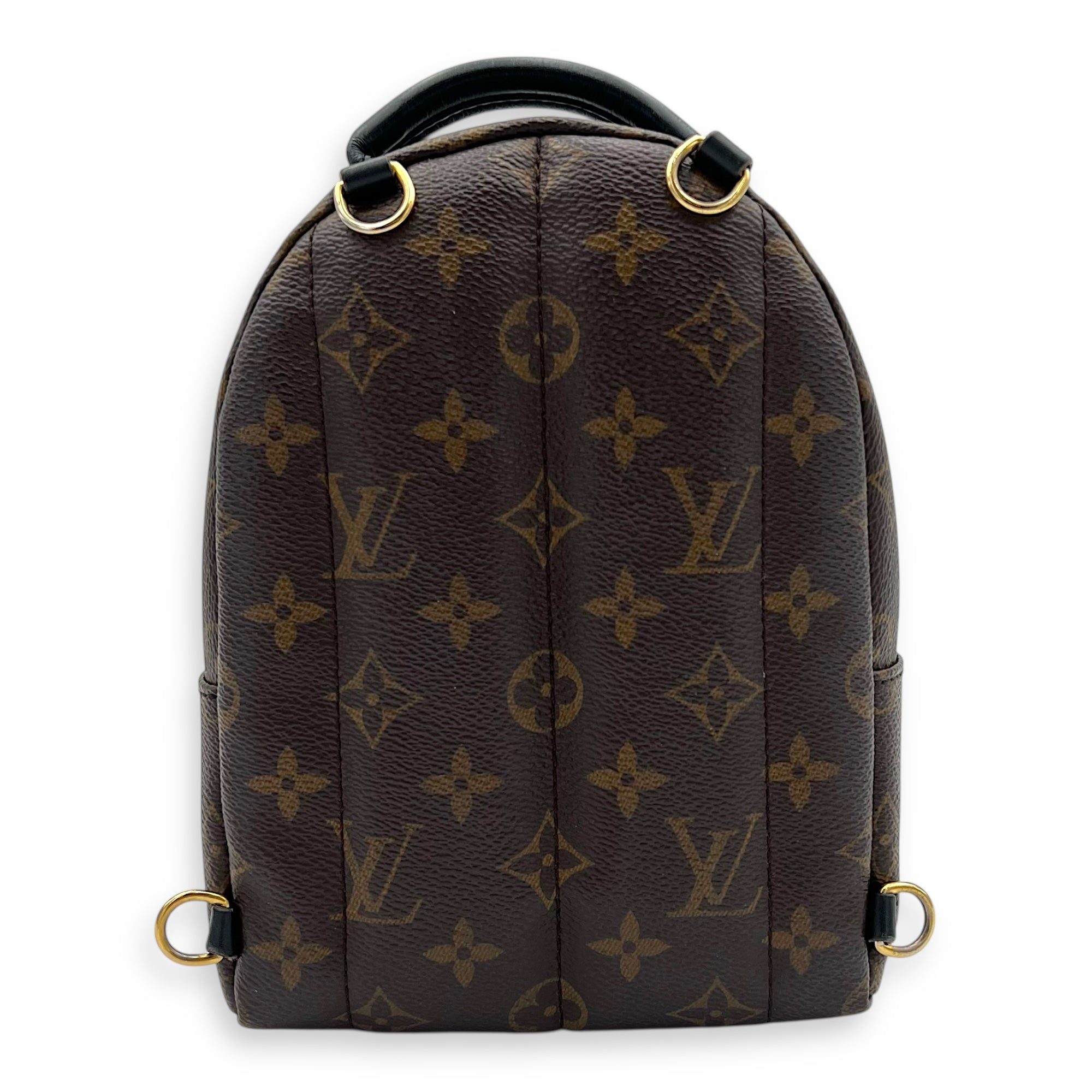 Palm Springs Crossbody Bag Mini Brown in Monogram Coated Canvas, Gold hardware - Image 3