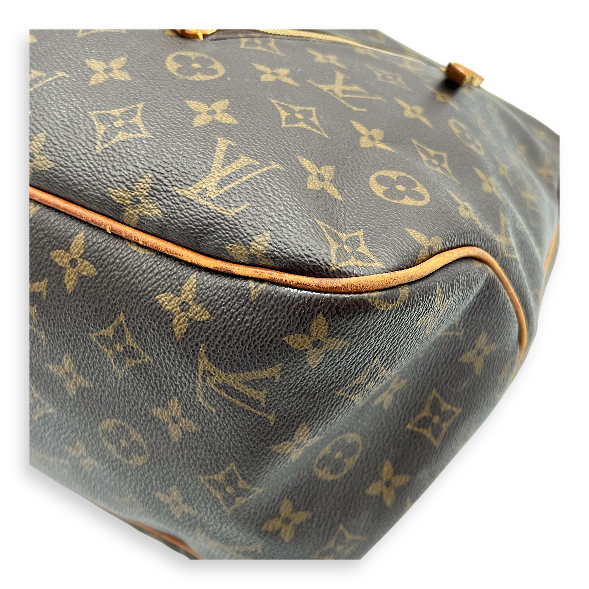 Delightful Shoulder Bag GM Brown in Monogram Coated Canvas, Gold hardware - Image 9