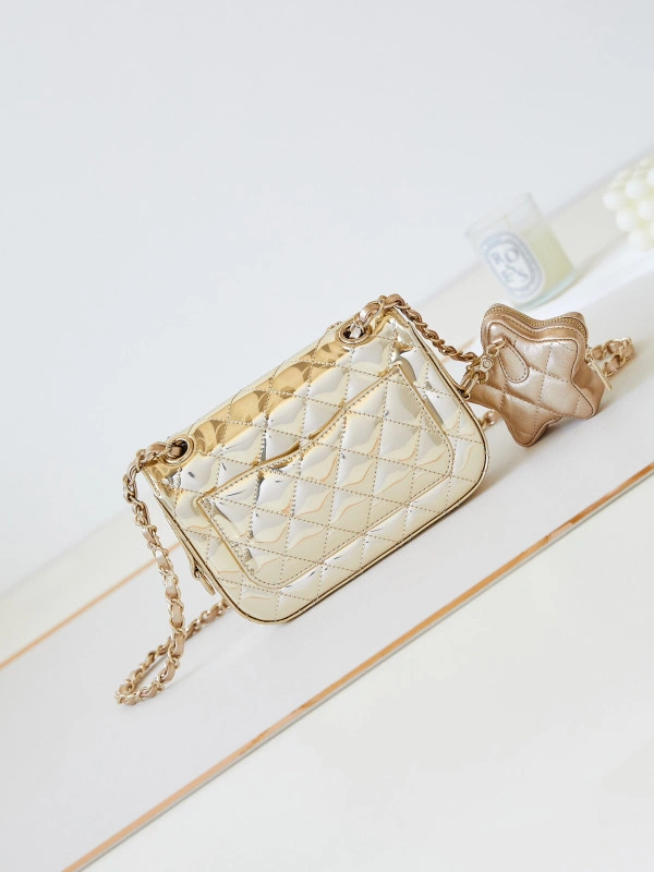 CHANEL MINI FLAP BAG & STAR COIN PURSE Comfortable 116 - Image 5