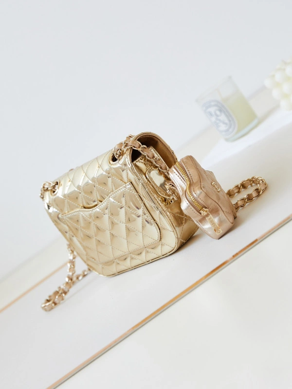 CHANEL MINI FLAP BAG & STAR COIN PURSE Comfortable 116 - Image 6